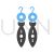 Earrings I Blue Black Icon