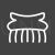 Hair Clip I Line Inverted Icon