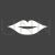 Lips  Glyph Inverted Icon