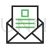 Read Mail Line Green Black Icon