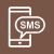 SMS Notification Line Multicolor B/G Icon