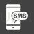 SMS Notification Glyph Inverted Icon