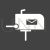 LetterBox Glyph Inverted Icon