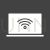 Laptop with WIFi Glyph Inverted Icon