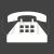 Telephone Glyph Inverted Icon