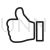 Thumbs Up Line Icon