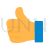 Thumbs Up Flat Multicolor Icon