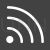 Rss Feed Glyph Inverted Icon