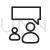 One Person Talking Line Icon