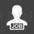 Job Opening Glyph Inverted Icon