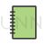 Notebook Line Filled Icon