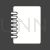 Notebook Glyph Inverted Icon