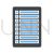 Bulleted Notes Blue Black Icon