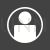 Account Circle Glyph Inverted Icon
