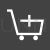 Add Shopping Cart Glyph Inverted Icon