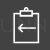 Assignment Return I Line Inverted Icon