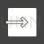 Exit to App Glyph Inverted Icon