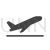 Flight Takeoff Glyph Icon