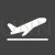 Flight Takeoff Glyph Inverted Icon