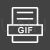 GIF Line Inverted Icon