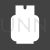 Gas Cylinder Glyph Inverted Icon - IconBunny