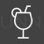 Drink Line Inverted Icon