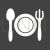 Dinner I Glyph Inverted Icon