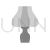 Table Lamp Greyscale Icon