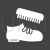 Shoe Polishing Glyph Inverted Icon