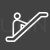 Escalator Line Inverted Icon
