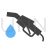 Petrol Blue Black Icon - IconBunny