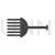 Comb Hair Holder Glyph Icon