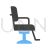 Chair Blue Black Icon