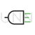 Plug II Line Green Black Icon - IconBunny
