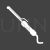 Hair Roller Glyph Inverted Icon