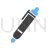Fountain Pen Blue Black Icon