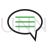 Chat Bubble Line Green Black Icon