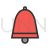 Bell Line Filled Icon