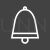 Bell Line Inverted Icon