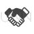 Handshake Glyph Icon