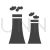 Nuclear Plant Glyph Icon