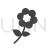 Flower with leaves Glyph Icon