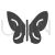 Butterfly Glyph Icon