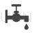 Water Tap Glyph Icon