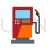 Petrol Station Flat Multicolor Icon