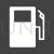 Petrol Station Glyph Inverted Icon