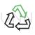 Recycle II Line Green Black Icon