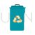 Recycle Bin Flat Multicolor Icon