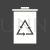 Recycle Bin Glyph Inverted Icon