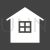 House Glyph Inverted Icon